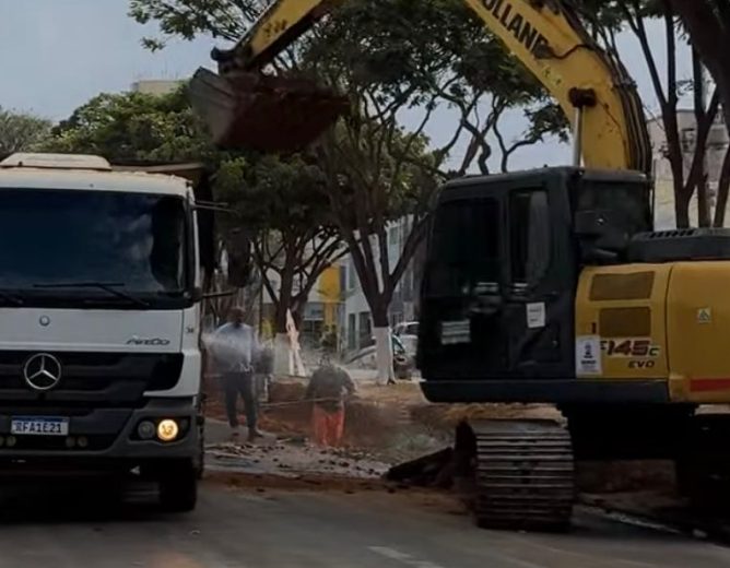 Governo Municipal realiza melhorias no centro da cidade para facilitar o trânsito
