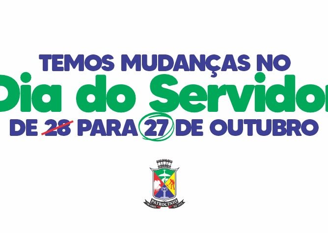 Governo Municipal altera data do ponto facultativo do Dia do Servidor Público