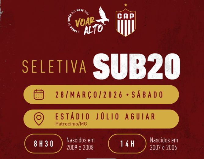 Seletiva oficial sub-20 – oportunidade para novos talentos do futebol